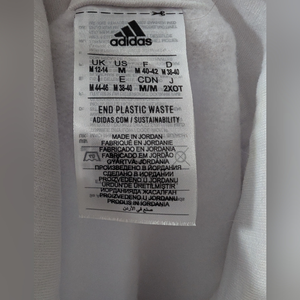 Adidas Women's White Quarter-Zip Sweatshirt - Picture 2 of 5